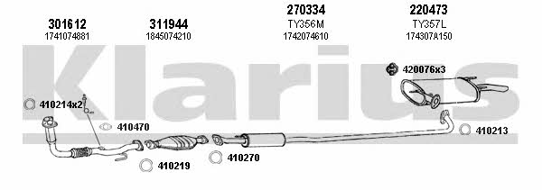 Klarius 900151E Abgasanlage 900151E: Kaufen Sie zu einem guten Preis in Polen bei 2407.PL!