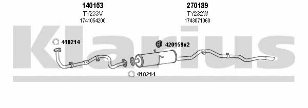  900259E Exhaust system 900259E: Buy near me in Poland at 2407.PL - Good price!
