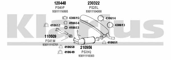  680022E Exhaust system 680022E: Buy near me in Poland at 2407.PL - Good price!