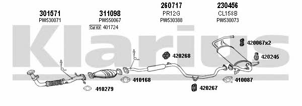 Klarius 700011E Exhaust system 700011E: Buy near me at 2407.PL in Poland at an Affordable price!