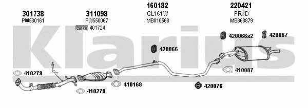 Klarius 700017E Exhaust system 700017E: Buy near me at 2407.PL in Poland at an Affordable price!