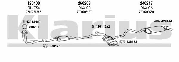 Klarius 720178E Abgasanlage 720178E: Kaufen Sie zu einem guten Preis in Polen bei 2407.PL!