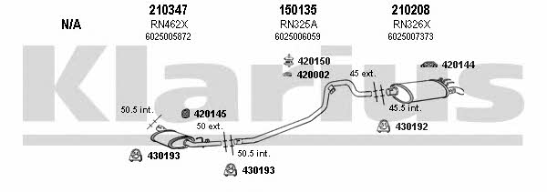 Klarius 720211E Abgasanlage 720211E: Kaufen Sie zu einem guten Preis in Polen bei 2407.PL!