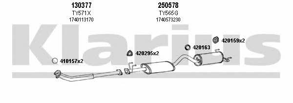Klarius 900473E Exhaust system 900473E: Buy near me in Poland at 2407.PL - Good price!