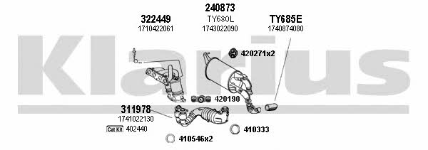 Klarius 900479E Exhaust system 900479E: Buy near me in Poland at 2407.PL - Good price!