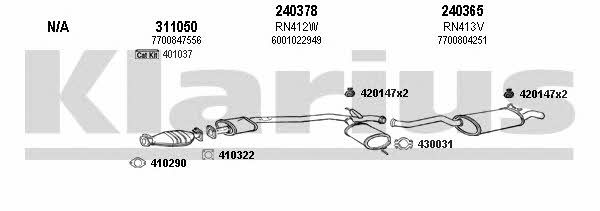  720305E Exhaust system 720305E: Buy near me in Poland at 2407.PL - Good price!