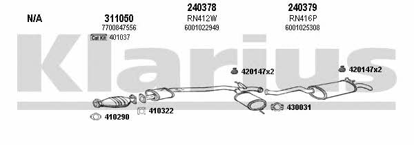  720318E Exhaust system 720318E: Buy near me in Poland at 2407.PL - Good price!