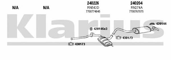 Klarius 720324E Abgasanlage 720324E: Kaufen Sie zu einem guten Preis in Polen bei 2407.PL!