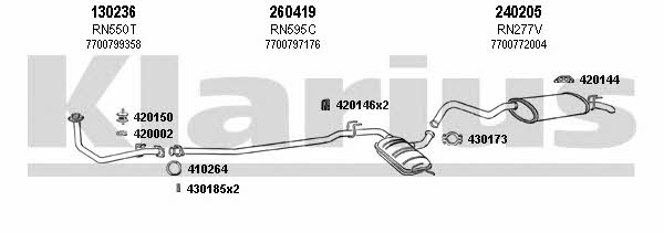 Klarius 720345E Abgasanlage 720345E: Kaufen Sie zu einem guten Preis in Polen bei 2407.PL!