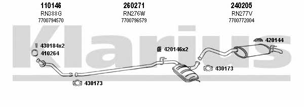 Klarius 720355E Abgasanlage 720355E: Kaufen Sie zu einem guten Preis in Polen bei 2407.PL!