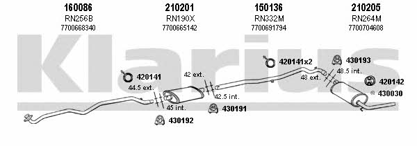  720498E Exhaust system 720498E: Buy near me in Poland at 2407.PL - Good price!