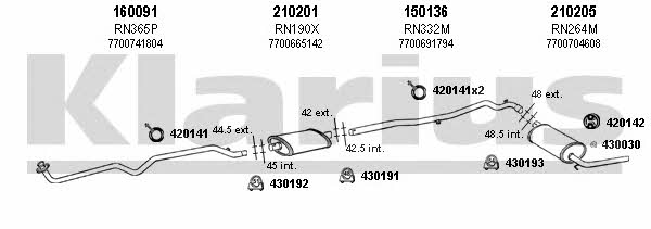 Klarius 720500E Układ wydechowy 720500E: Dobra cena w Polsce na 2407.PL - Kup Teraz!