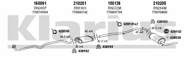 720509E Exhaust system 720509E: Buy near me in Poland at 2407.PL - Good price!