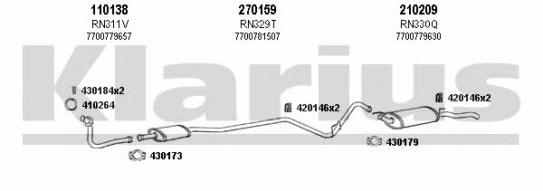 Klarius 720535E Układ wydechowy 720535E: Dobra cena w Polsce na 2407.PL - Kup Teraz!