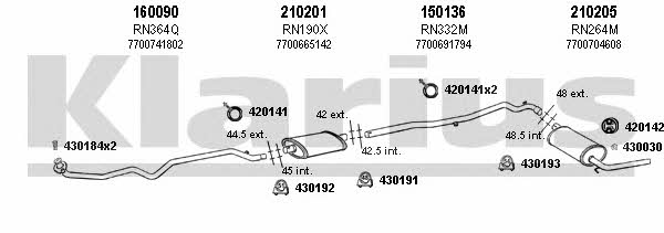  720540E Exhaust system 720540E: Buy near me in Poland at 2407.PL - Good price!