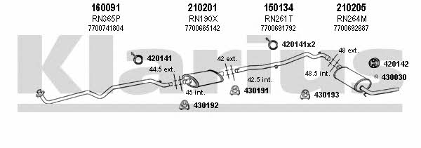 Klarius 720541E Układ wydechowy 720541E: Dobra cena w Polsce na 2407.PL - Kup Teraz!