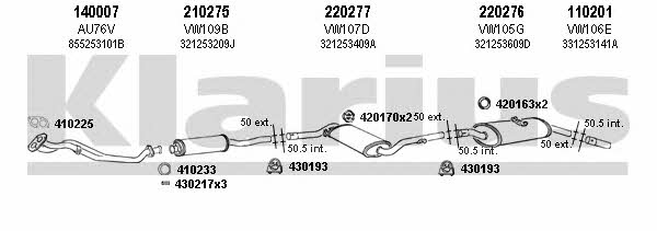 Klarius 930213E Abgasanlage 930213E: Kaufen Sie zu einem guten Preis in Polen bei 2407.PL!