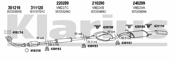 Klarius 930243E Система выпуска отработаных газов 930243E: Купить в Польше - Отличная цена на 2407.PL!