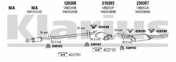 Klarius 930342E Exhaust system 930342E: Buy near me in Poland at 2407.PL - Good price!