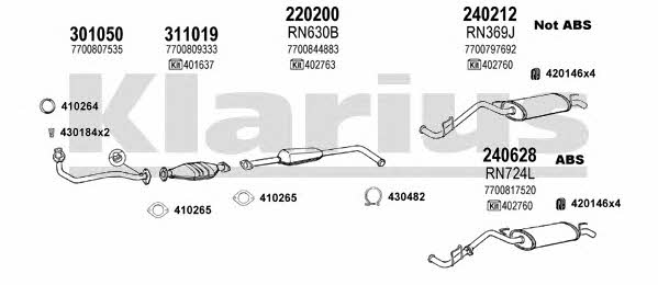  720689E Exhaust system 720689E: Buy near me in Poland at 2407.PL - Good price!