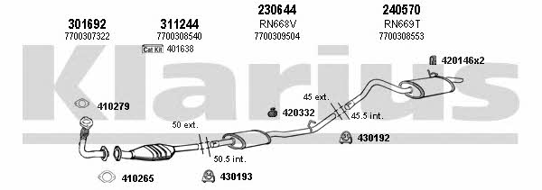  720706E Exhaust system 720706E: Buy near me in Poland at 2407.PL - Good price!