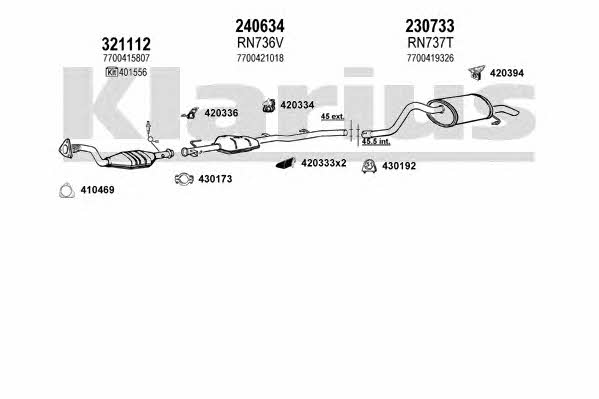  720725E Abgasanlage 720725E: Kaufen Sie zu einem guten Preis in Polen bei 2407.PL!