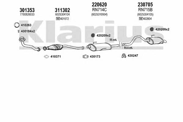  720744E Система выпуска отработаных газов 720744E: Отличная цена - Купить в Польше на 2407.PL!