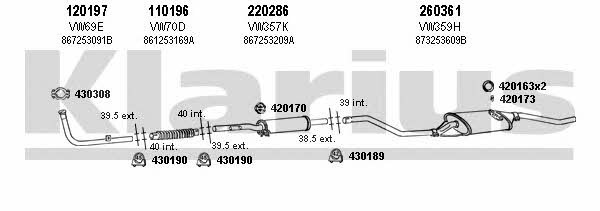 Klarius 930501E Układ wydechowy 930501E: Dobra cena w Polsce na 2407.PL - Kup Teraz!