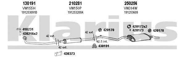 Klarius 930655E Система выпуска отработаных газов 930655E: Купить в Польше - Отличная цена на 2407.PL!