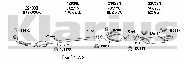 Klarius 930720E Układ wydechowy 930720E: Dobra cena w Polsce na 2407.PL - Kup Teraz!