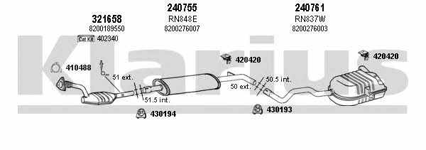  720896E Exhaust system 720896E: Buy near me in Poland at 2407.PL - Good price!