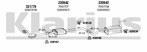  720956E Exhaust system 720956E: Buy near me in Poland at 2407.PL - Good price!