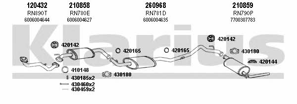  720966E Exhaust system 720966E: Buy near me in Poland at 2407.PL - Good price!