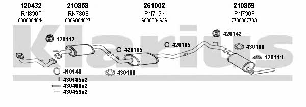  720967E Exhaust system 720967E: Buy near me in Poland at 2407.PL - Good price!