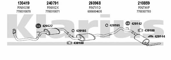  720992E Exhaust system 720992E: Buy near me in Poland at 2407.PL - Good price!
