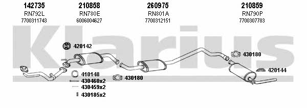  721001E Exhaust system 721001E: Buy near me in Poland at 2407.PL - Good price!