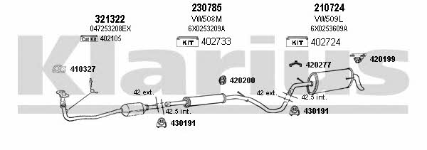 Klarius 930833E Abgasanlage 930833E: Kaufen Sie zu einem guten Preis in Polen bei 2407.PL!