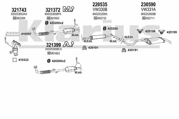 Klarius 930870E Układ wydechowy 930870E: Dobra cena w Polsce na 2407.PL - Kup Teraz!