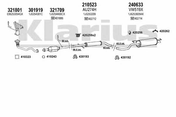 Klarius 930905E Układ wydechowy 930905E: Dobra cena w Polsce na 2407.PL - Kup Teraz!