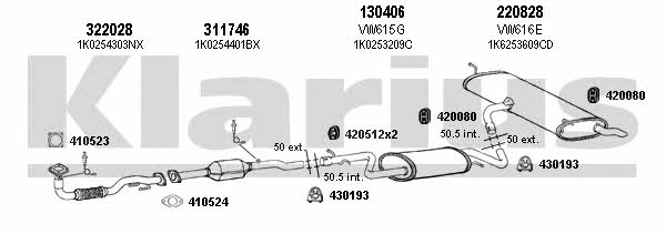  930939E Exhaust system 930939E: Buy near me in Poland at 2407.PL - Good price!