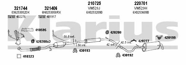 Klarius 931005E Exhaust system 931005E: Buy near me at 2407.PL in Poland at an Affordable price!