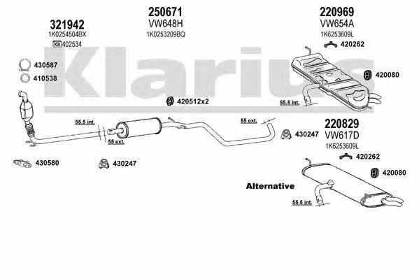 Klarius 931131E Układ wydechowy 931131E: Dobra cena w Polsce na 2407.PL - Kup Teraz!