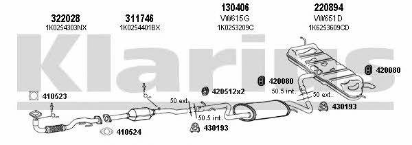  931133E Exhaust system 931133E: Buy near me in Poland at 2407.PL - Good price!
