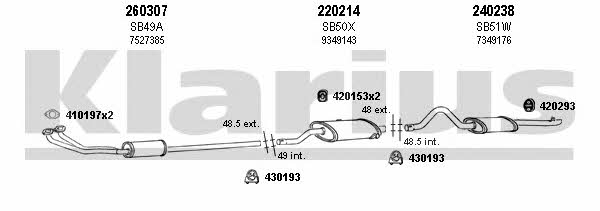  750021E Exhaust system 750021E: Buy near me in Poland at 2407.PL - Good price!
