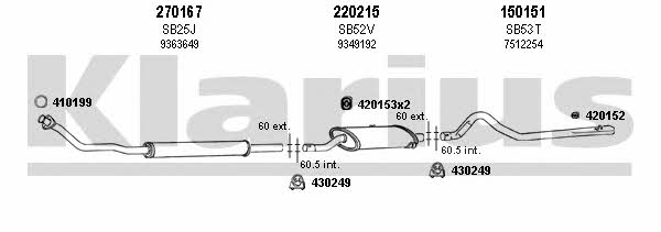  750022E Exhaust system 750022E: Buy near me in Poland at 2407.PL - Good price!