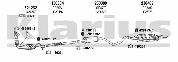 Klarius 750093E Exhaust system 750093E: Buy near me at 2407.PL in Poland at an Affordable price!