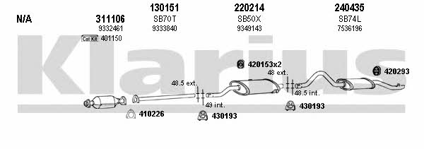  750103E Exhaust system 750103E: Buy near me in Poland at 2407.PL - Good price!