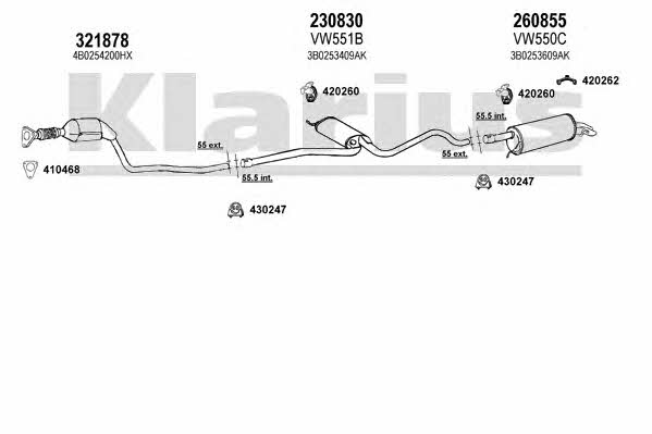  931281E Exhaust system 931281E: Buy near me in Poland at 2407.PL - Good price!