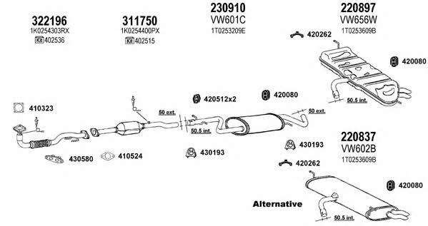 Klarius 931683E Exhaust system 931683E: Buy near me at 2407.PL in Poland at an Affordable price!