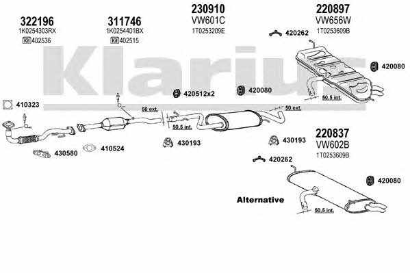  931684E Exhaust system 931684E: Buy near me in Poland at 2407.PL - Good price!